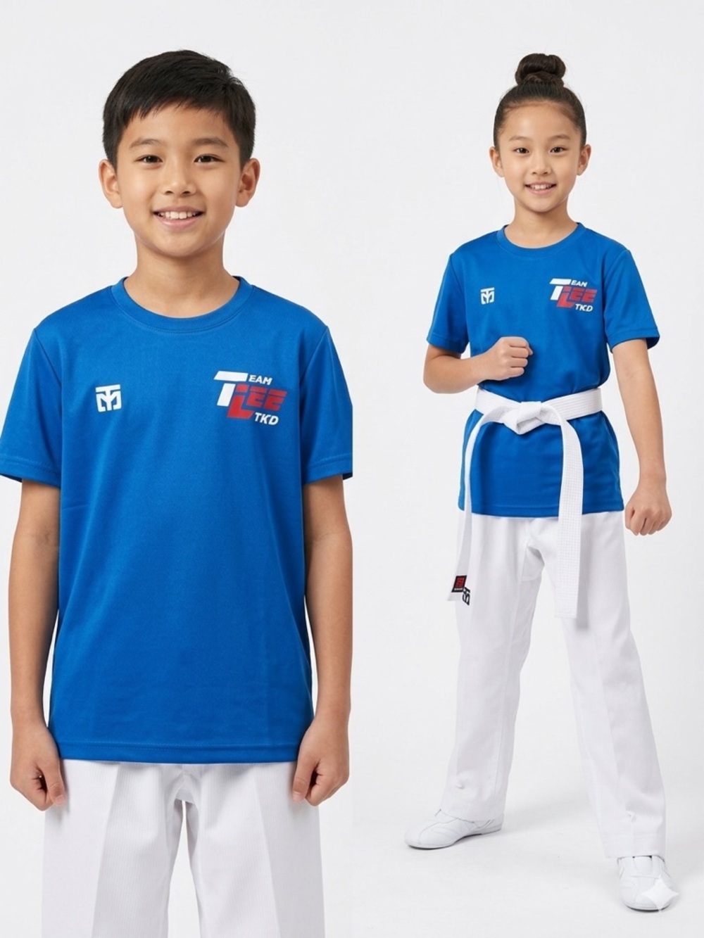 Team Lee Taekwondo Royal Blue Shirt short sleeve Unisex Size Small